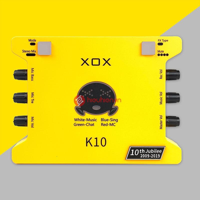 SOUNDCARD XOX K10 10th Thu Âm Hát Livestream - Hàng Chính Hãng