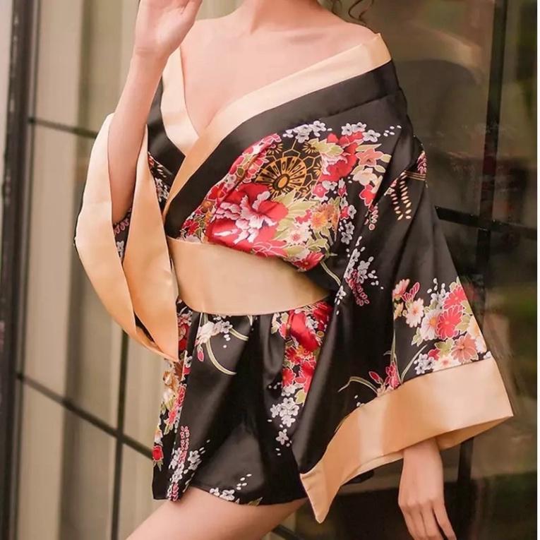 Váy ngủ nữ kimono tiểu thư Lylylorem Mã 21