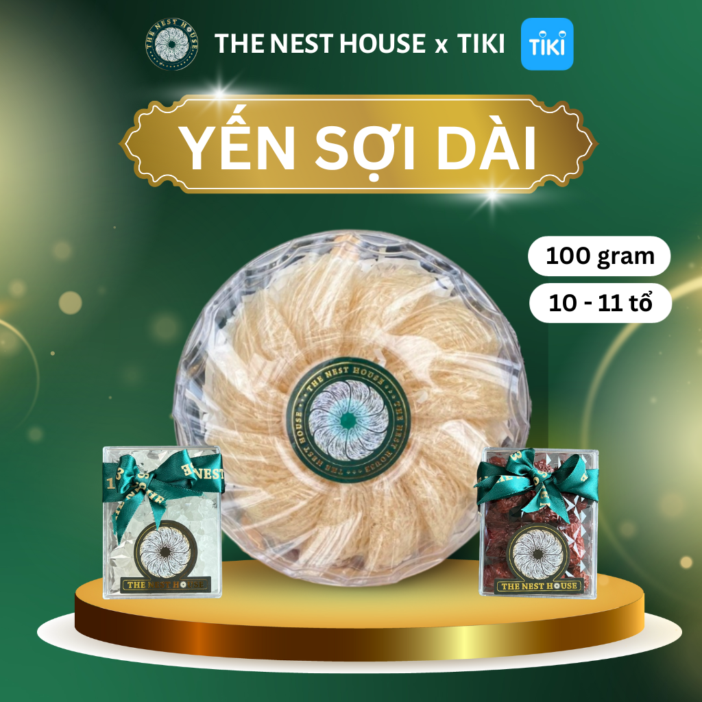 100G tổ yến sào tinh chế sợi dài loại 1 Khánh Hoà Nha Trang The Nest House