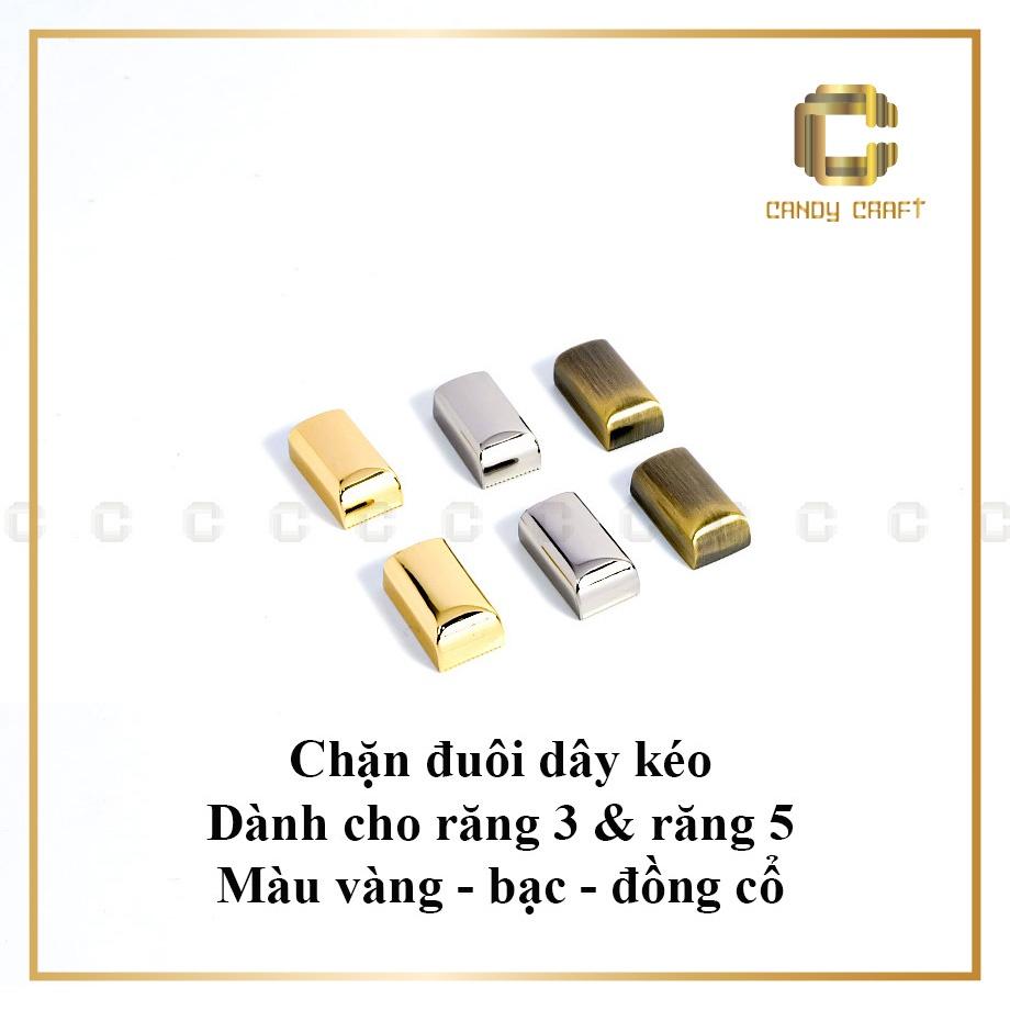 Chốt chặn 2 đầu dây kéo kim loại