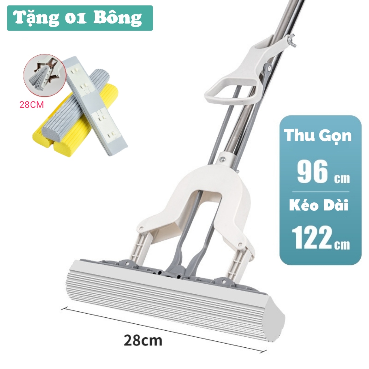 Cây lau nhà cao cấp thông minh bằng mouse tự vắt
