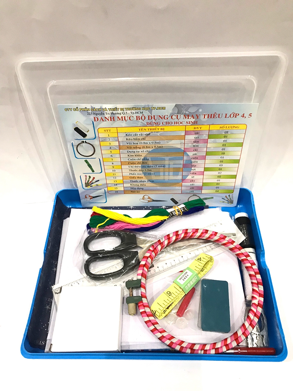 Bộ Dụng Cụ Cắt, Khâu, Thêu Dành Cho Lớp 4, 5