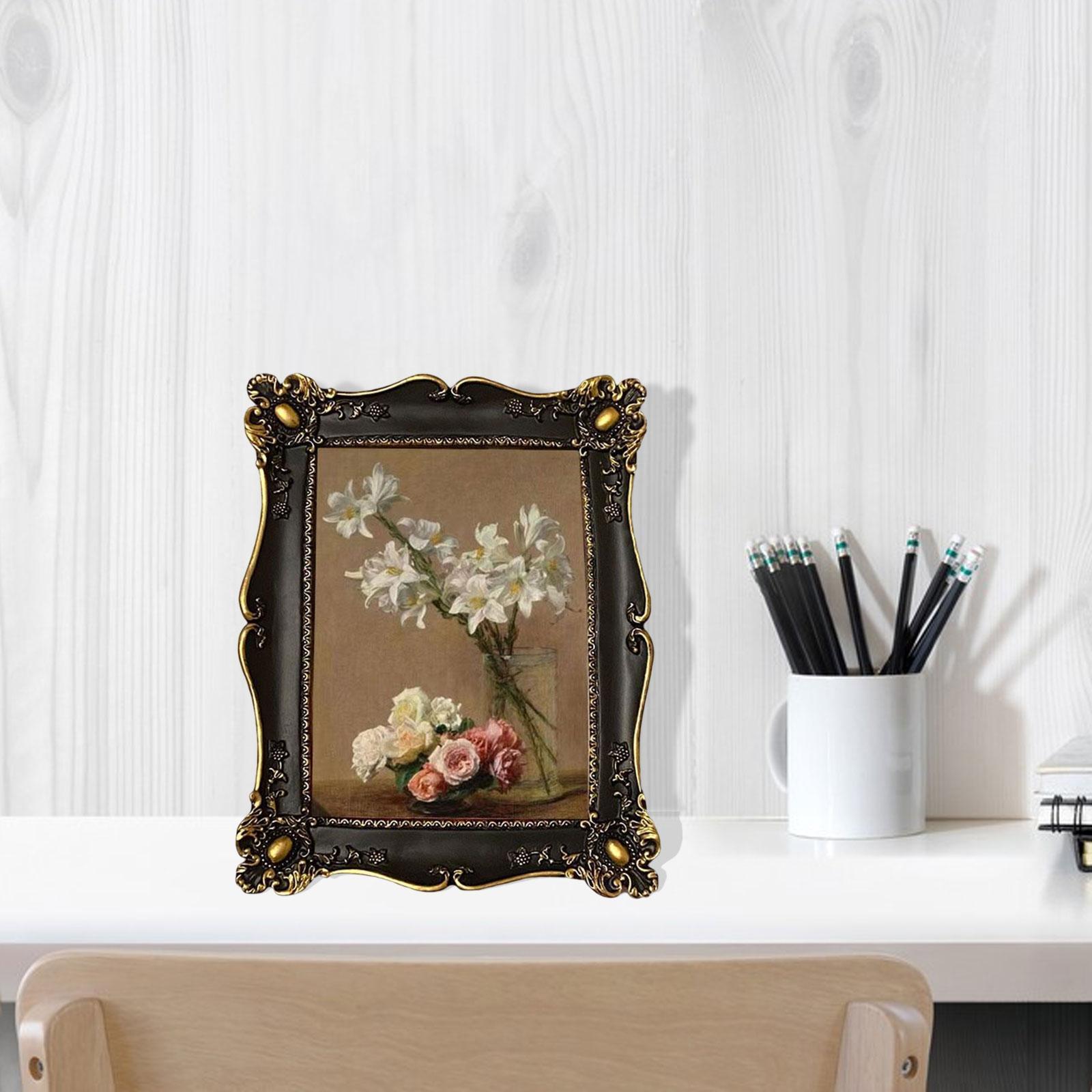 Retro Style Photo Frame Desktop Picture Frame Picture Holder for Ornament