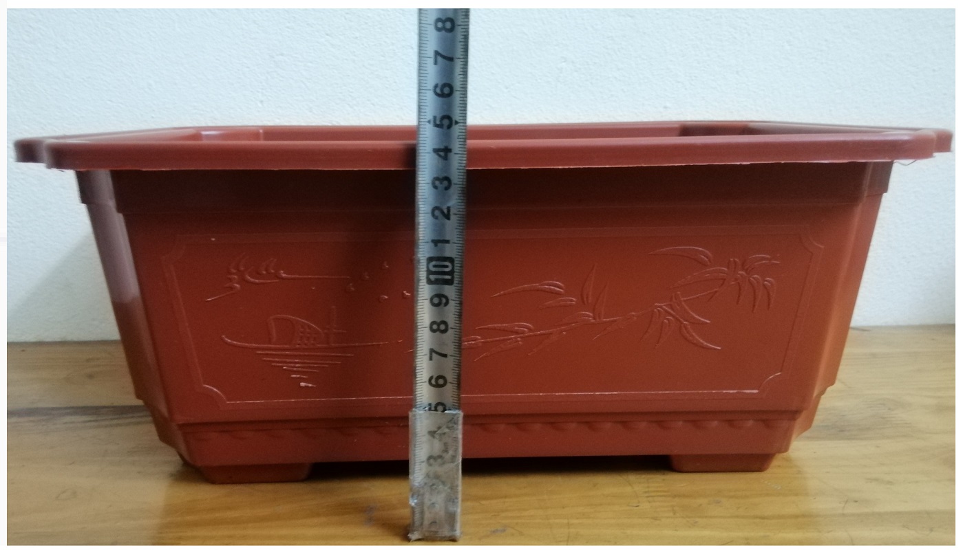 5 Chậu Nhựa Trồng Cây Hình Chữ Nhật Màu Nâu Siêu Đẹp Kích Thước 380x280x160 - Sản Xuất Bởi NHỰA BÌNH THUẬN