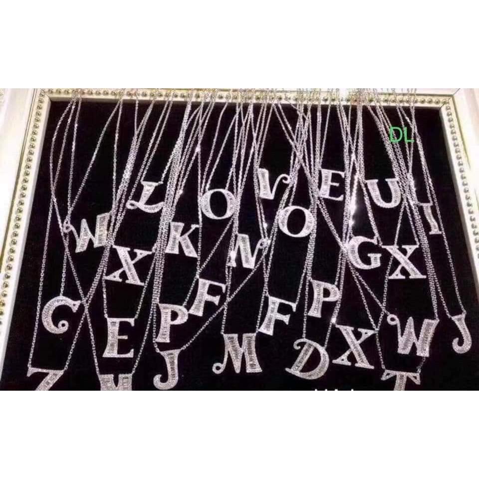 Dây chuyền bạc chữ cái
