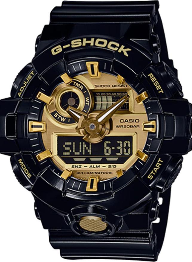 Đồng hồ nam dây nhựa Casio G-SHOCK GA-710GB-1ADR