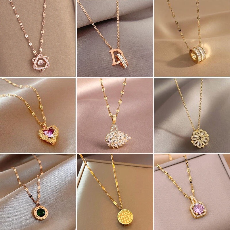 Dây chuyền titan nữ không đen D99