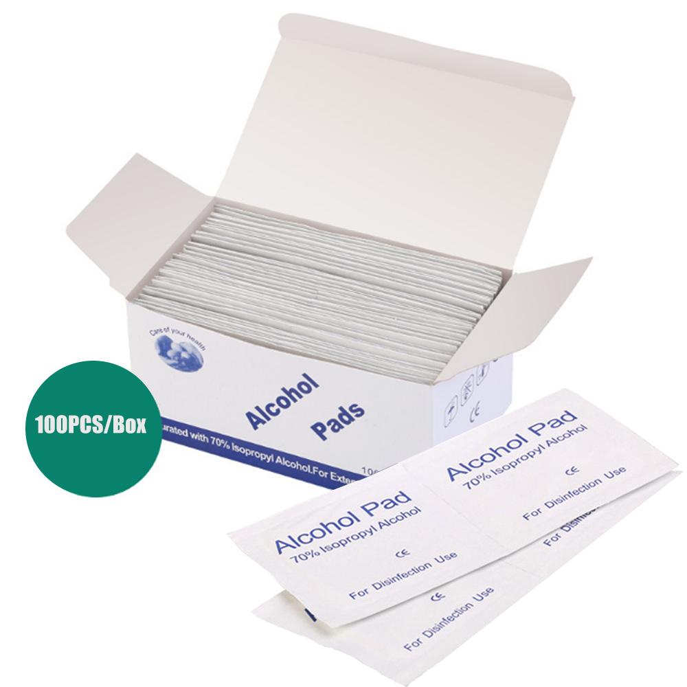 100PCS Miếng bông lau chùi móng chuyên dụng, bông tẩm cồn tiệt trùng