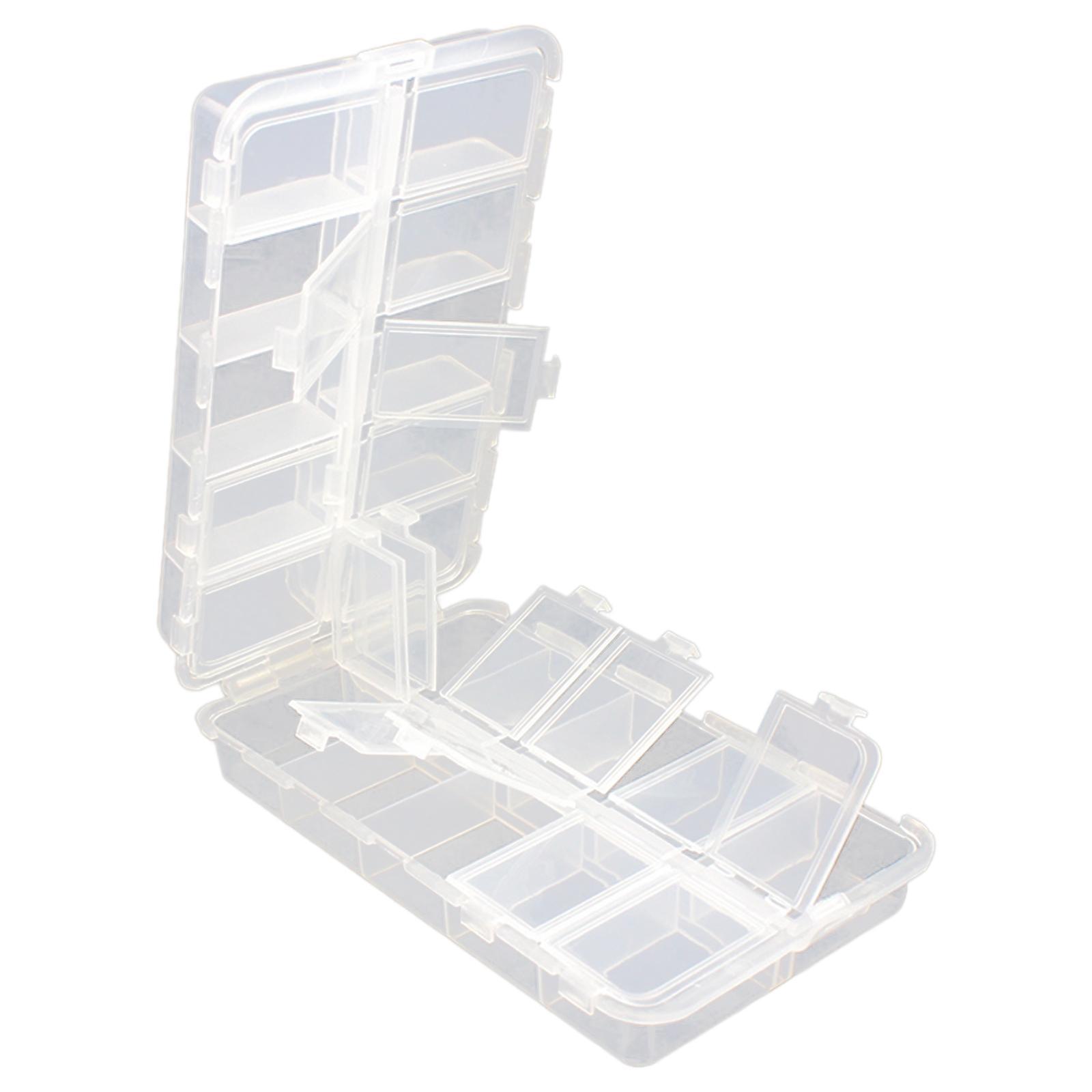 Fishing Tackle Box Double Sided Small 20 Compartments Tackle Organizer Boxes