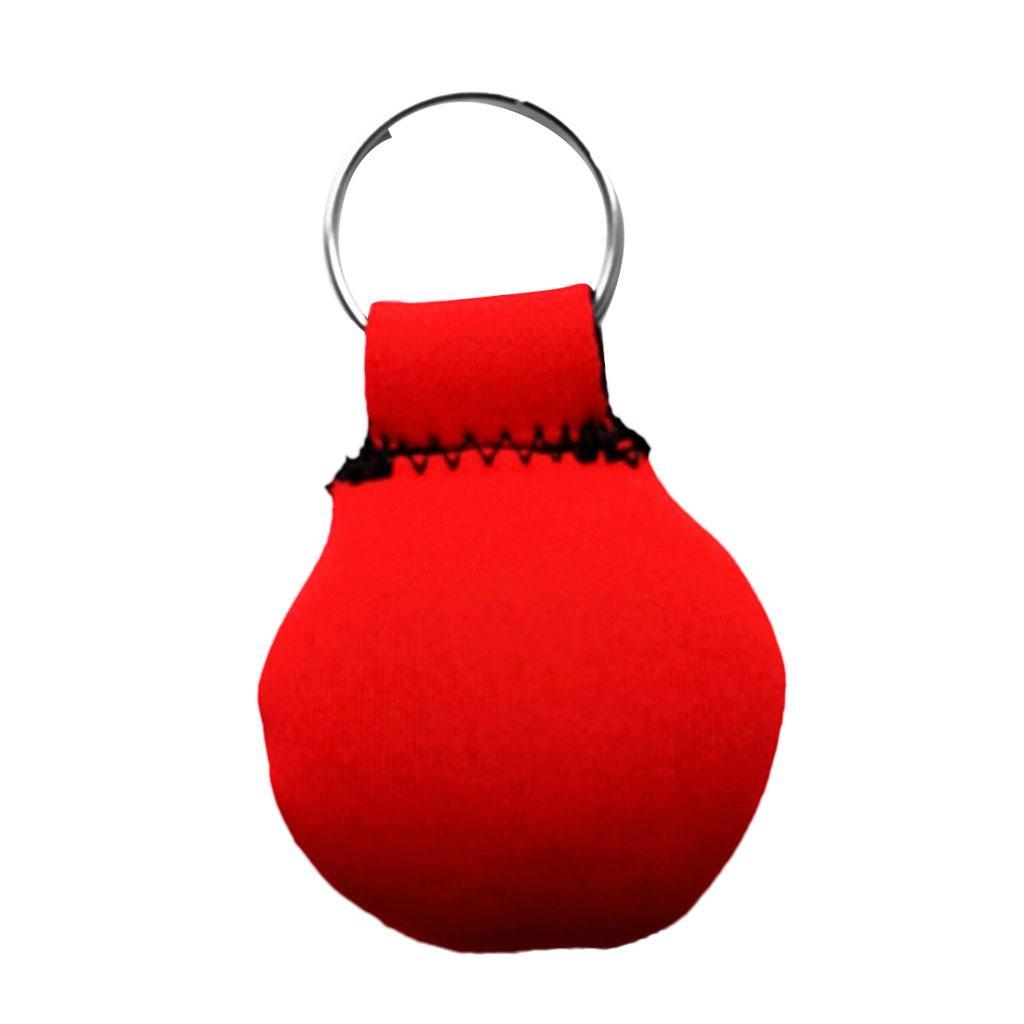 2-4pack Neoprene Floating Keyring for Marine Boating Yachting Sailing Surf Red