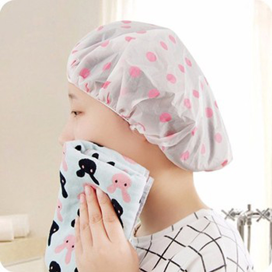 Mũ chụp bảo vệ tóc khi tắm không bị ướt cao cấp - Hàng nội địa Nhật