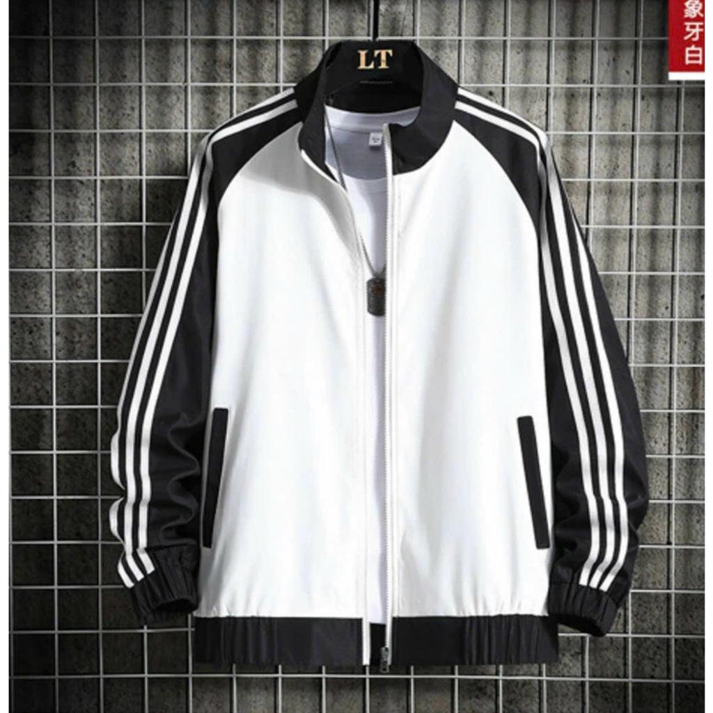 Áo Khoác Dù Nam Nữ 2 Lớp Cao Cấp Unisex Phối Viền 3 Sọc Thời Trang Hot Trend