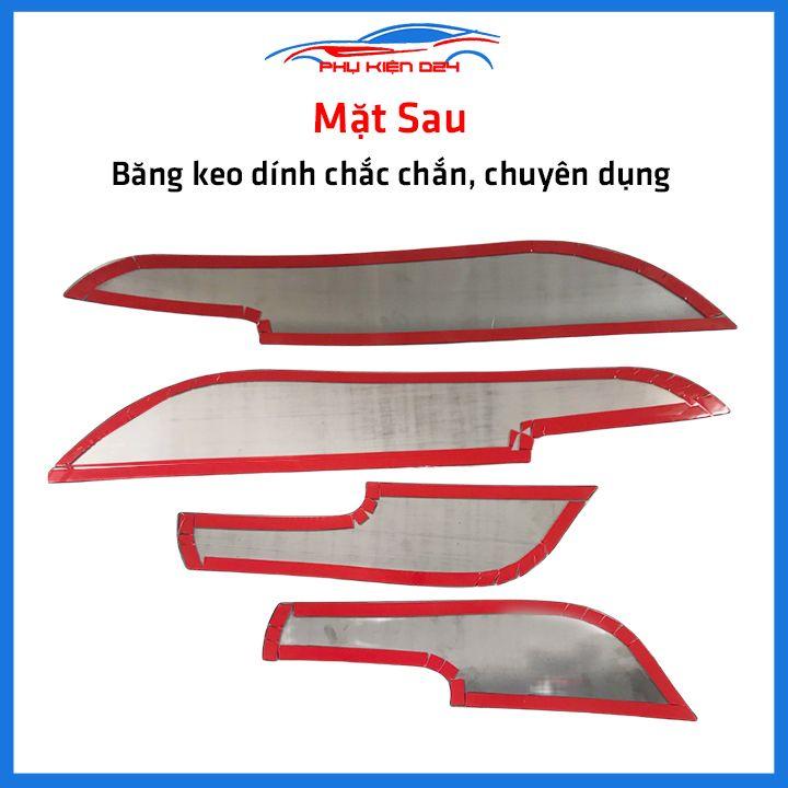 Bộ ốp tapli Outlander 2017-2018-2019-2020-2021-2022 vân Titan chống xước va đập khi mở cửa và làm đẹp xe
