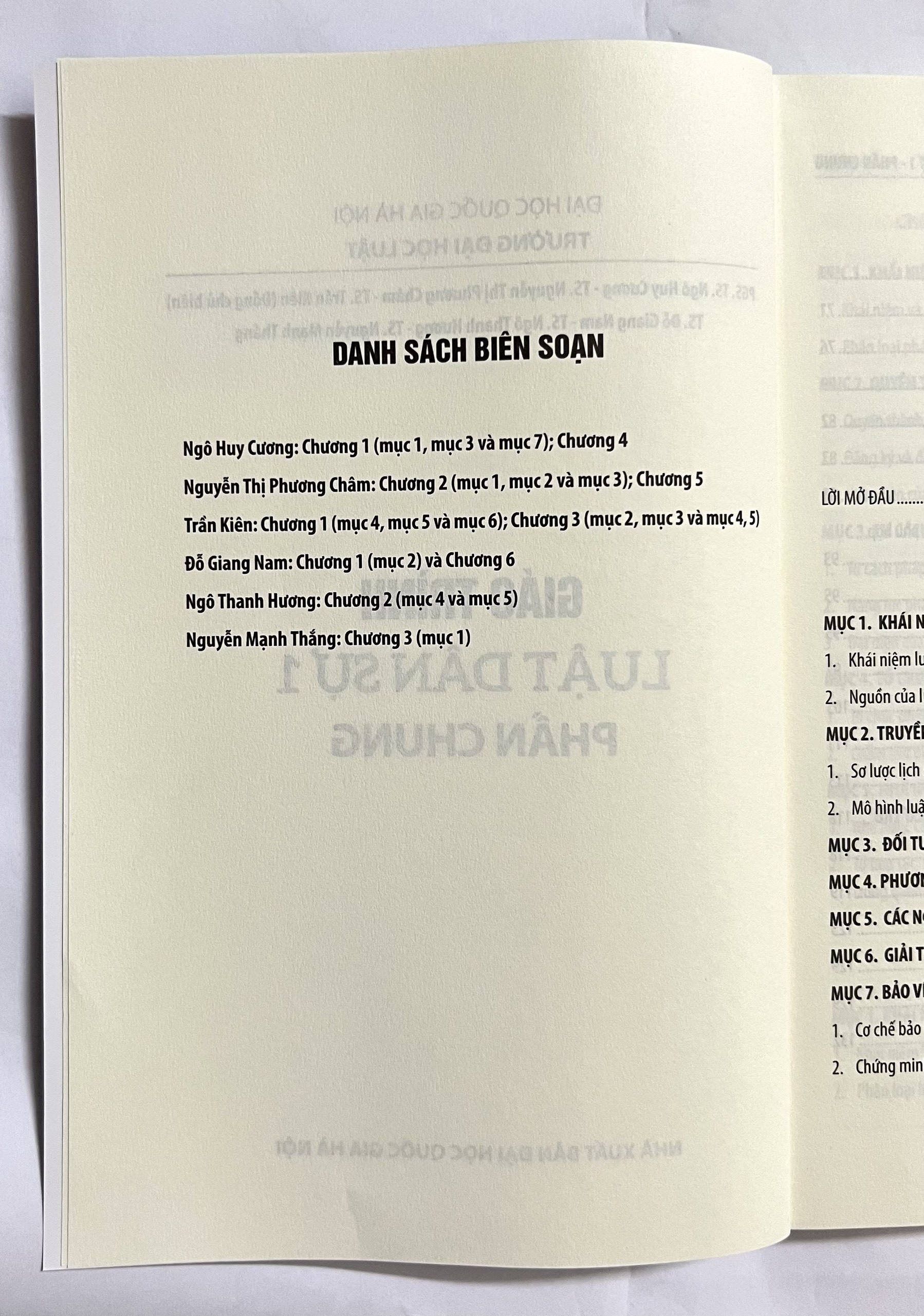 Sách Giáo Trình Luật Dân Sự 1 (Phần Chung)