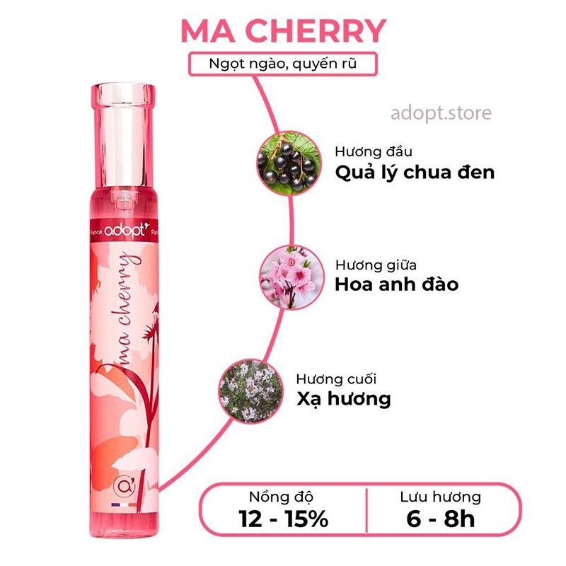 Nước Hoa Nữ 30ml ADOPT' MA CHERRY Ngọt Ngào, Tinh Tế, Quyến Rũ, Thơm Lâu