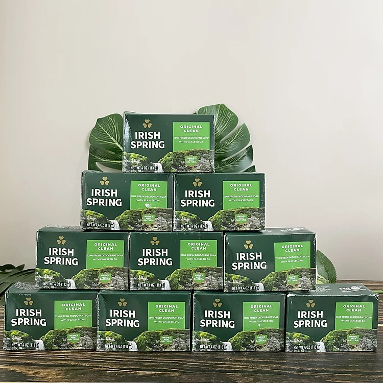 Set 10 Bánh Xà Bông Cục Irish Spring Original USA 113g/cục