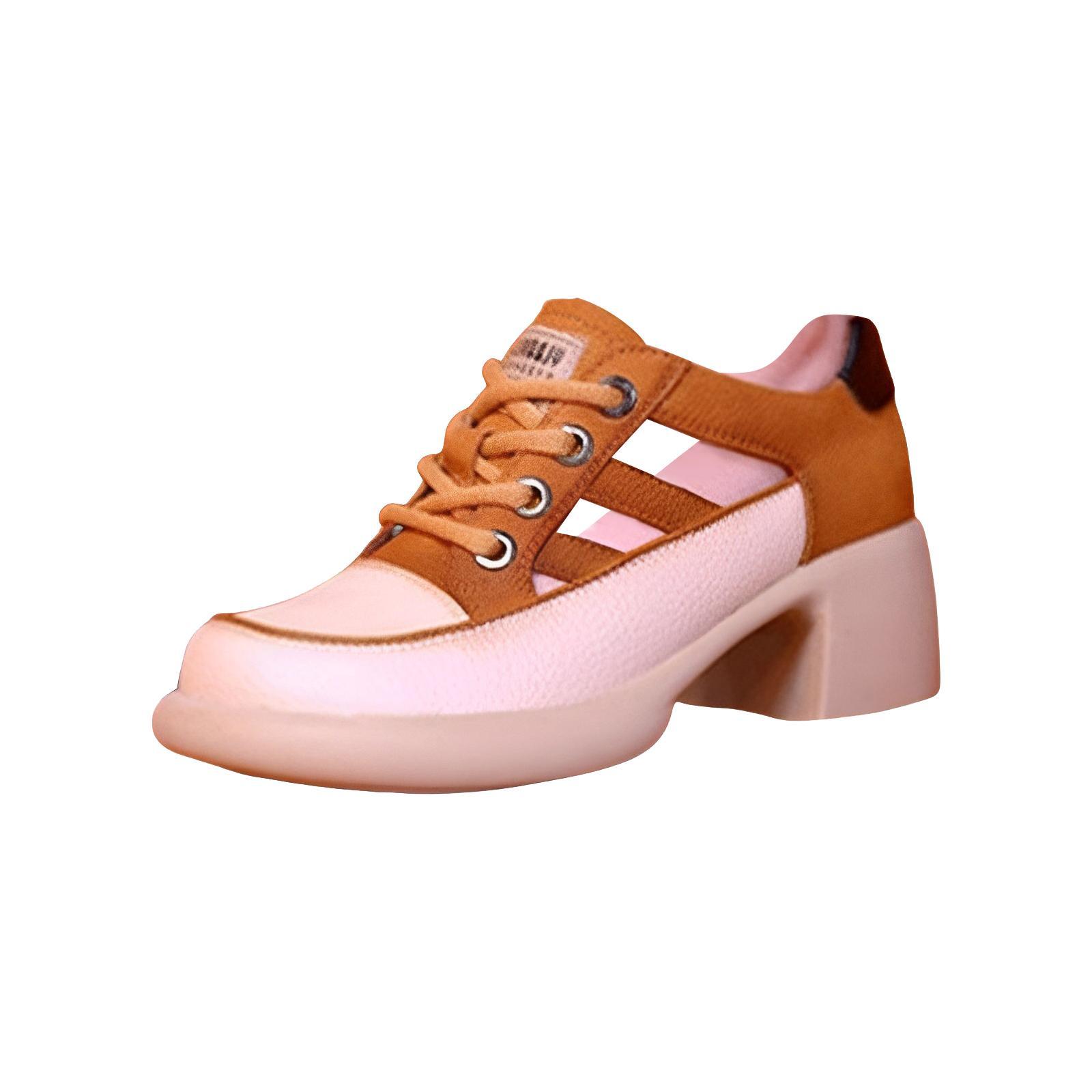 Women Heeled Sandals Closed Toe Comfortable Summer Unique Block Heel Sandals