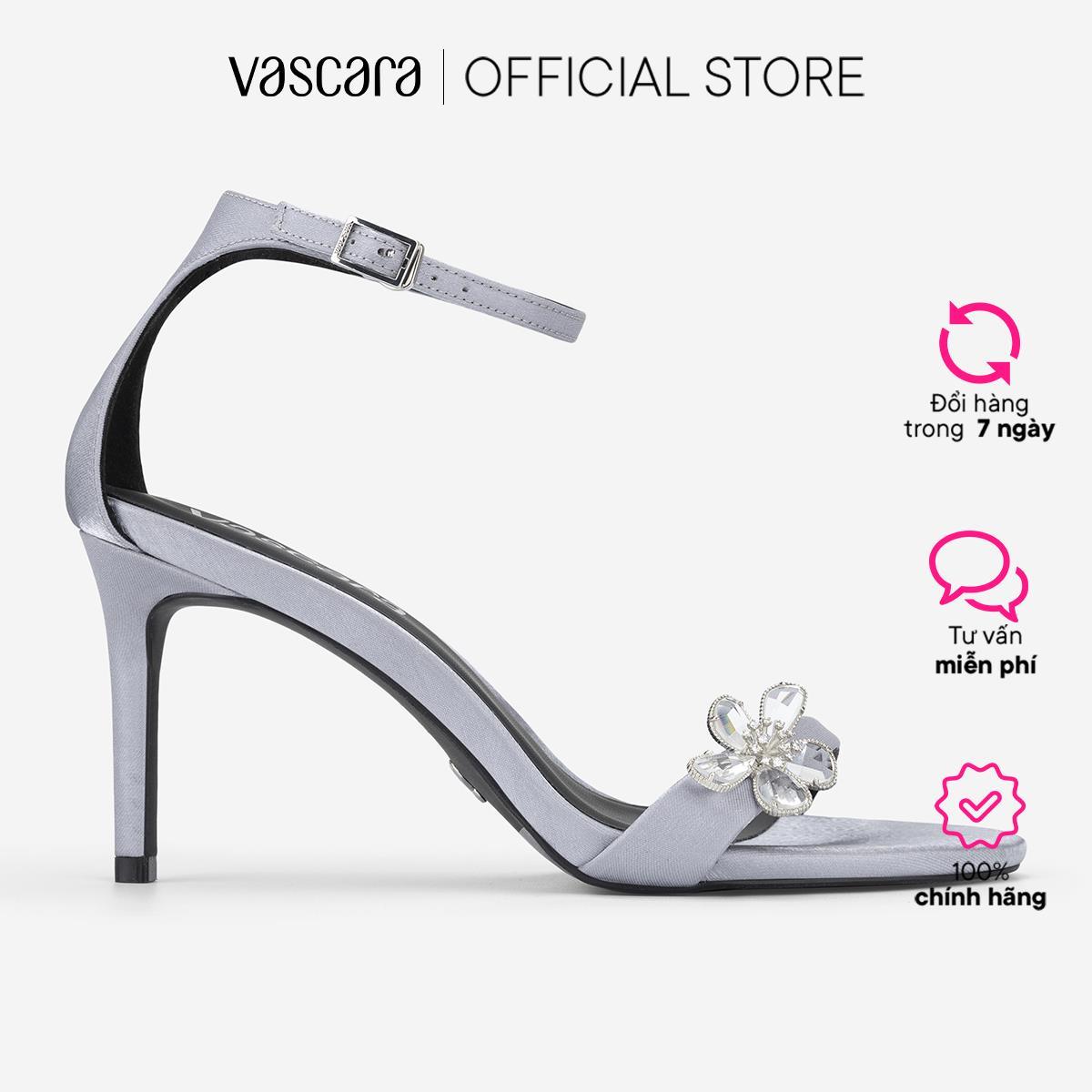 Vascara Giày Sandals Nhấn Chi Tiết Hoa Đính Đá - SDN 0821