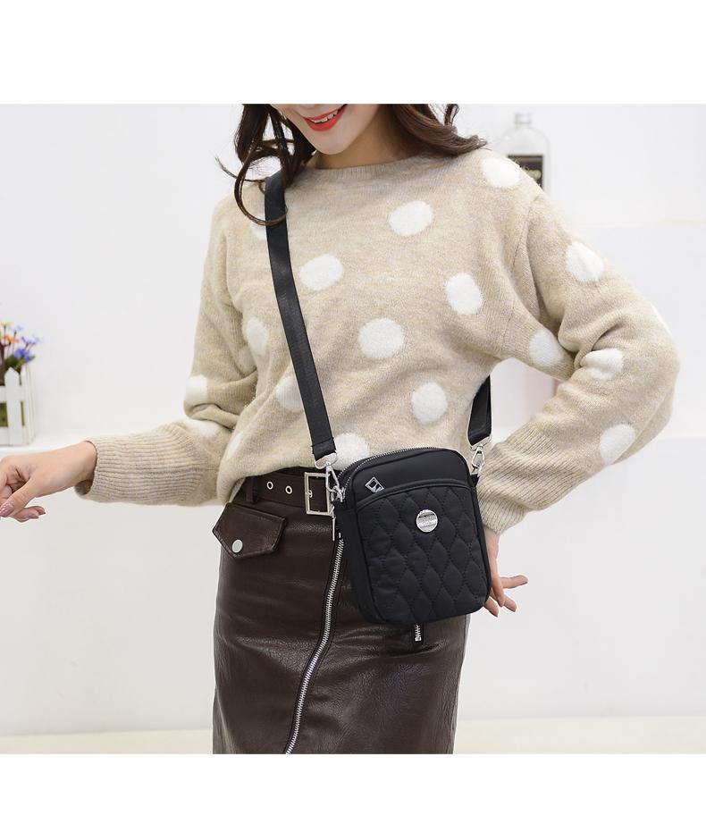 Túi ví xách nữ đựng điện thoại ROYA DT3N tiện dụng nhiều ngăn đựng thẻ, sạc, tiền, son môi chống thấm nước