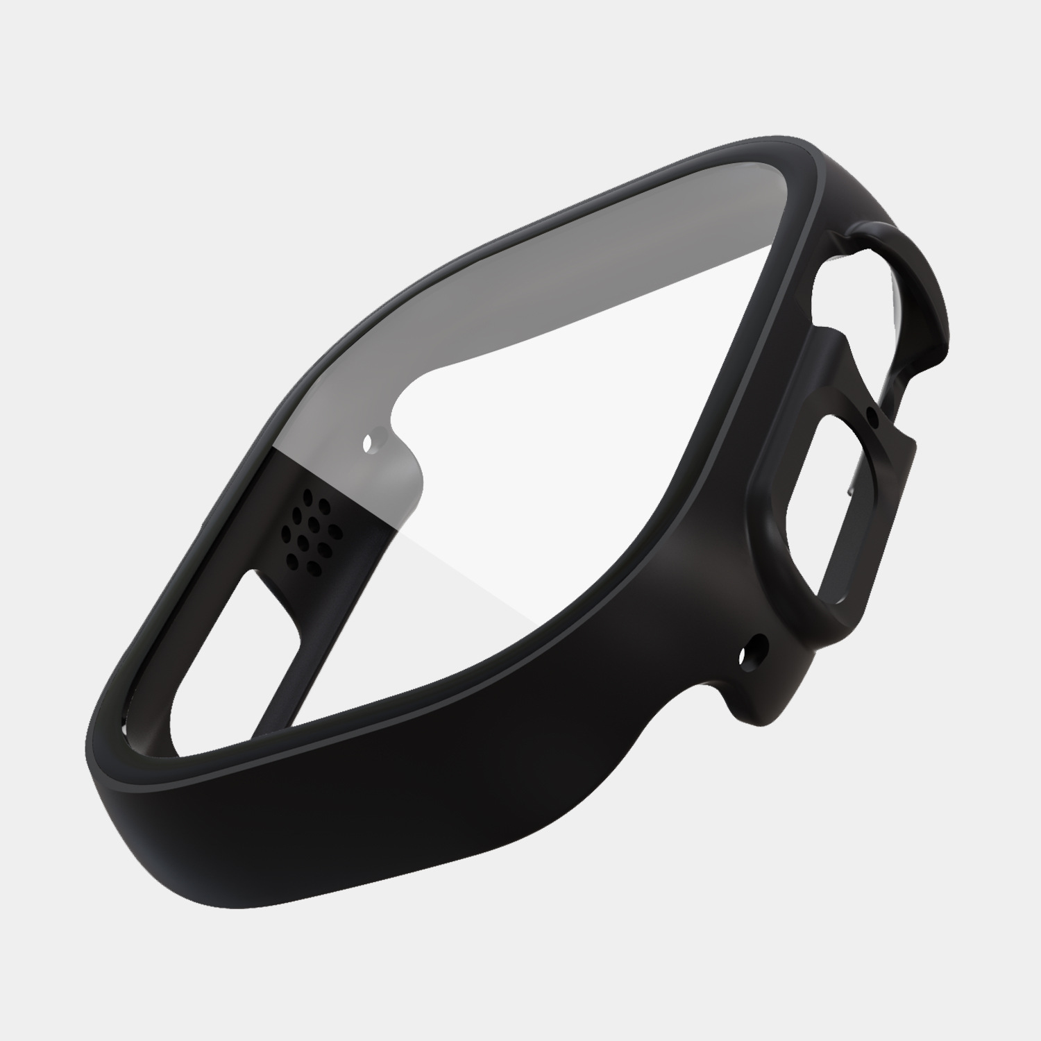 Ốp Case PC Mặt Kính Cường Lực chống va đập cho Apple Watch Ultra 1/2 49mm - Hàng Chính Hãng