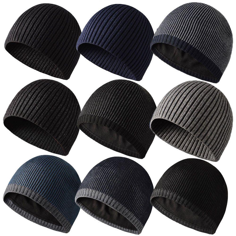 Nam/Nữ Mùa Đông Ấm Dệt Kim Beanies Nam Thể Thao Chống Gió Bảo Hiểm Mũ Lưỡi Trai Mềm Mại Thoải Mái Đi Bộ Đường Dài Đi Xe Đạp Beanies Color: 9