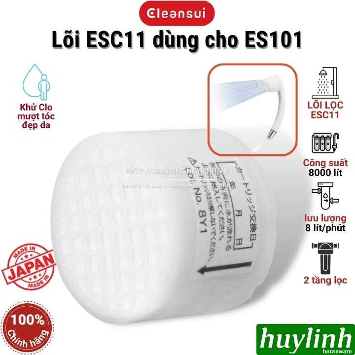 Lõi lọc nước Cleansui ESC11 cho tay sen lọc ES101 - Sản xuất tại Nhật Bản - Hàng chính hãng