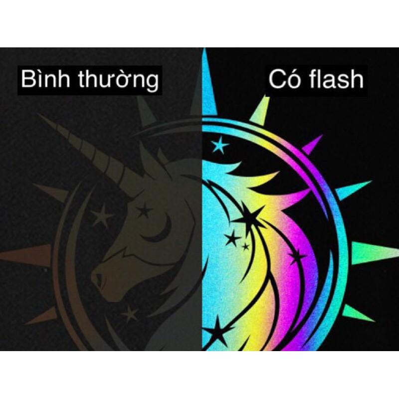 Áo thun tay ngắn phản quang 7màu in hoạt hình nam nữ