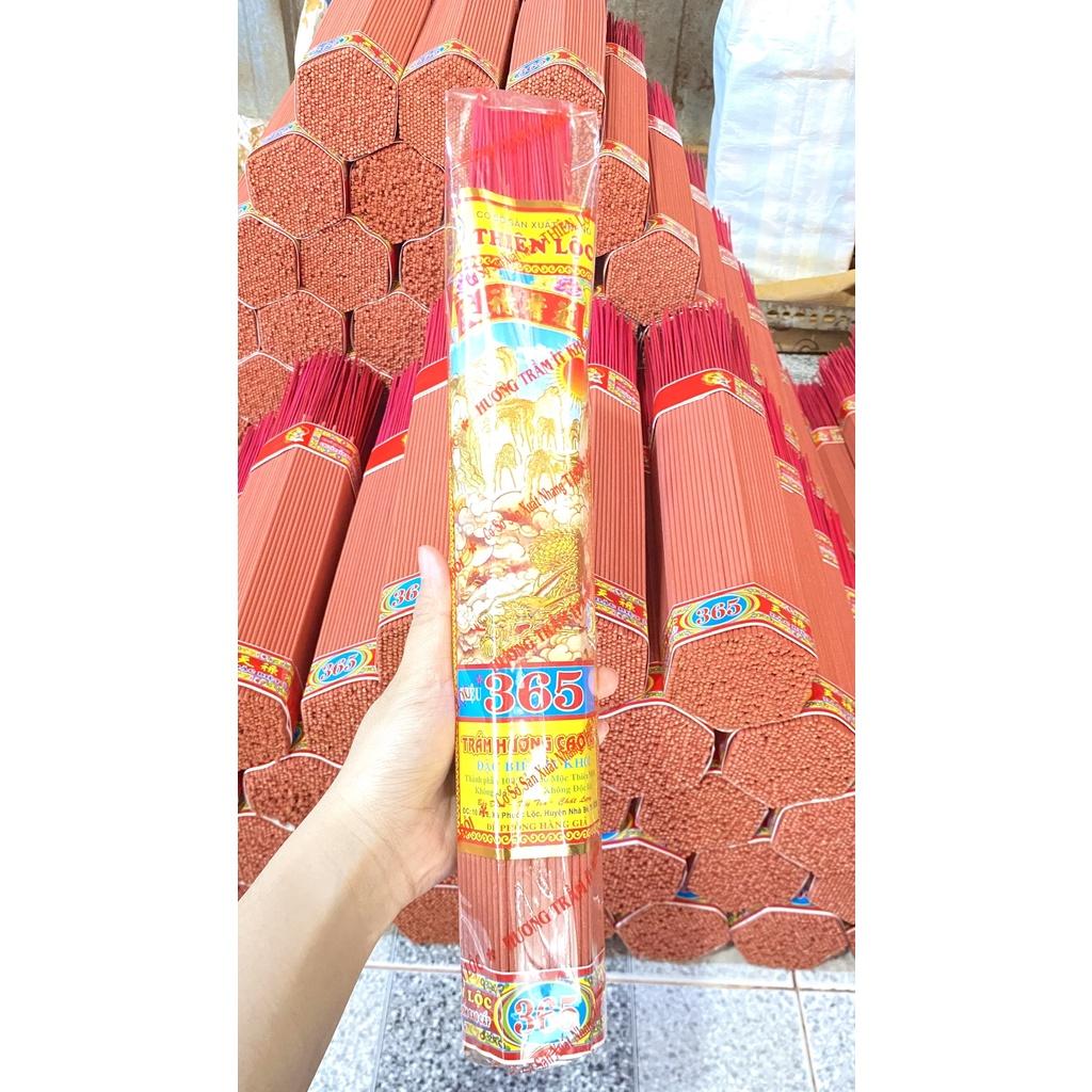 Nhang Thơm Dịu Nhẹ ít Khói Hương Trầm Ngọt Hiệu 365 Thiên Lộc An Toàn Cho Sức Khỏe - 3 Tấc 4 Tấc Bó Nhỏ 250 Nén