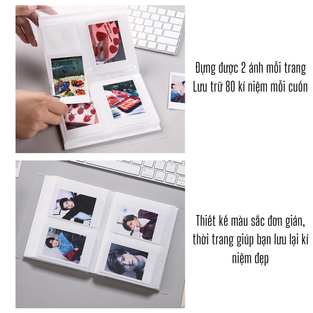 Cuốn Album Đựng Ảnh 3 Inch Thiết Kế Màu Sắc Trong Suốt Đơn Giản Phong Cách Hàn Quốc