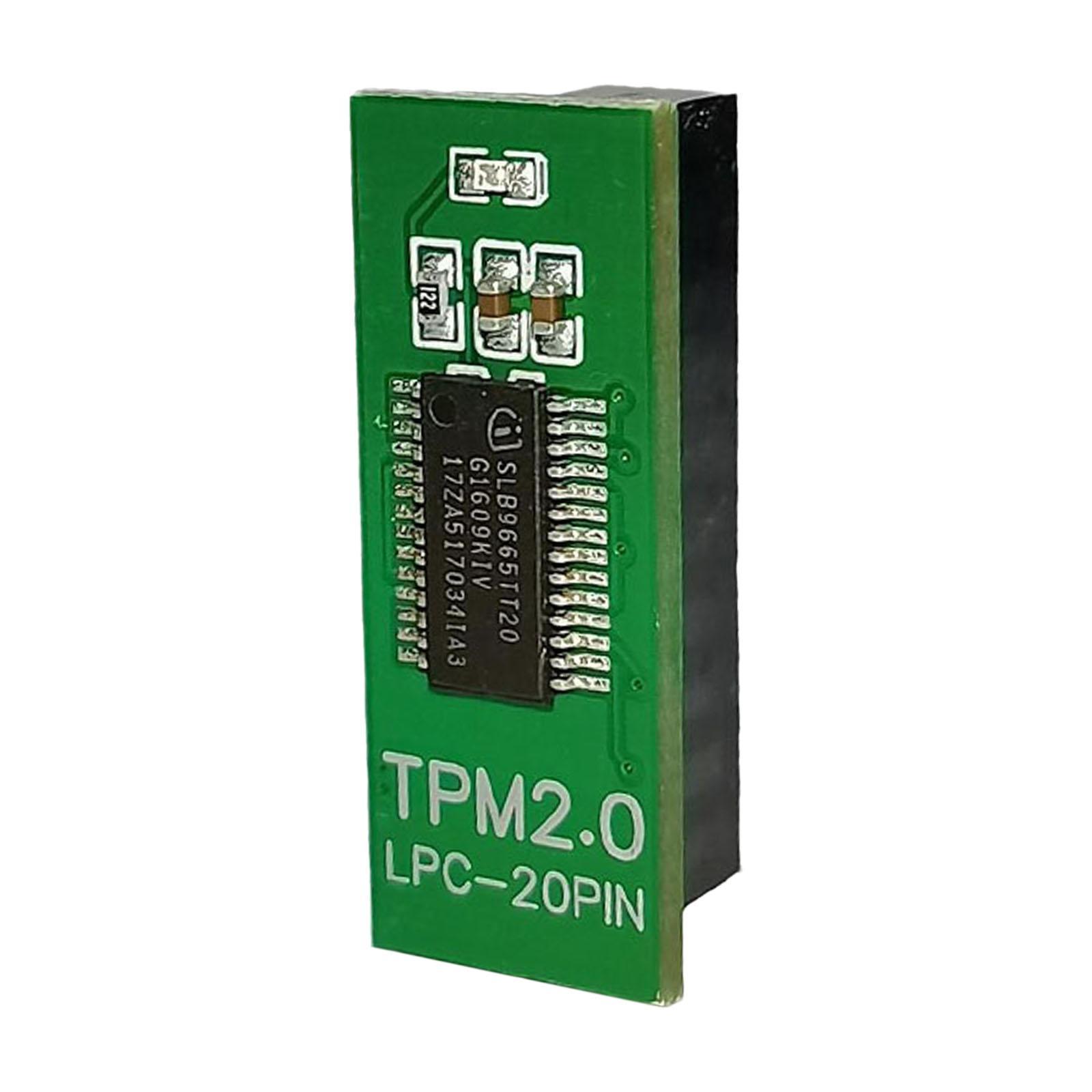 Tpm 2.0 Module/ 20Pin Lpc /Green/ Encryption/ Remote Card Module for Gigabyte for for Multi-Brand Motherboard for AMD for