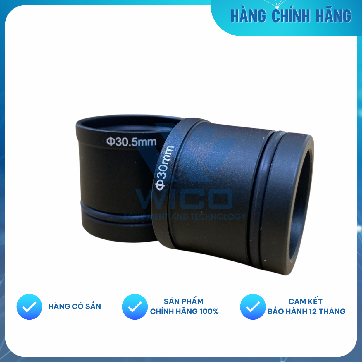 Bộ Ống Kính 0.5x Chuyên Dụng Cho Camera Kết Nối Kính Hiển Vi - Hàng Chính Hãng