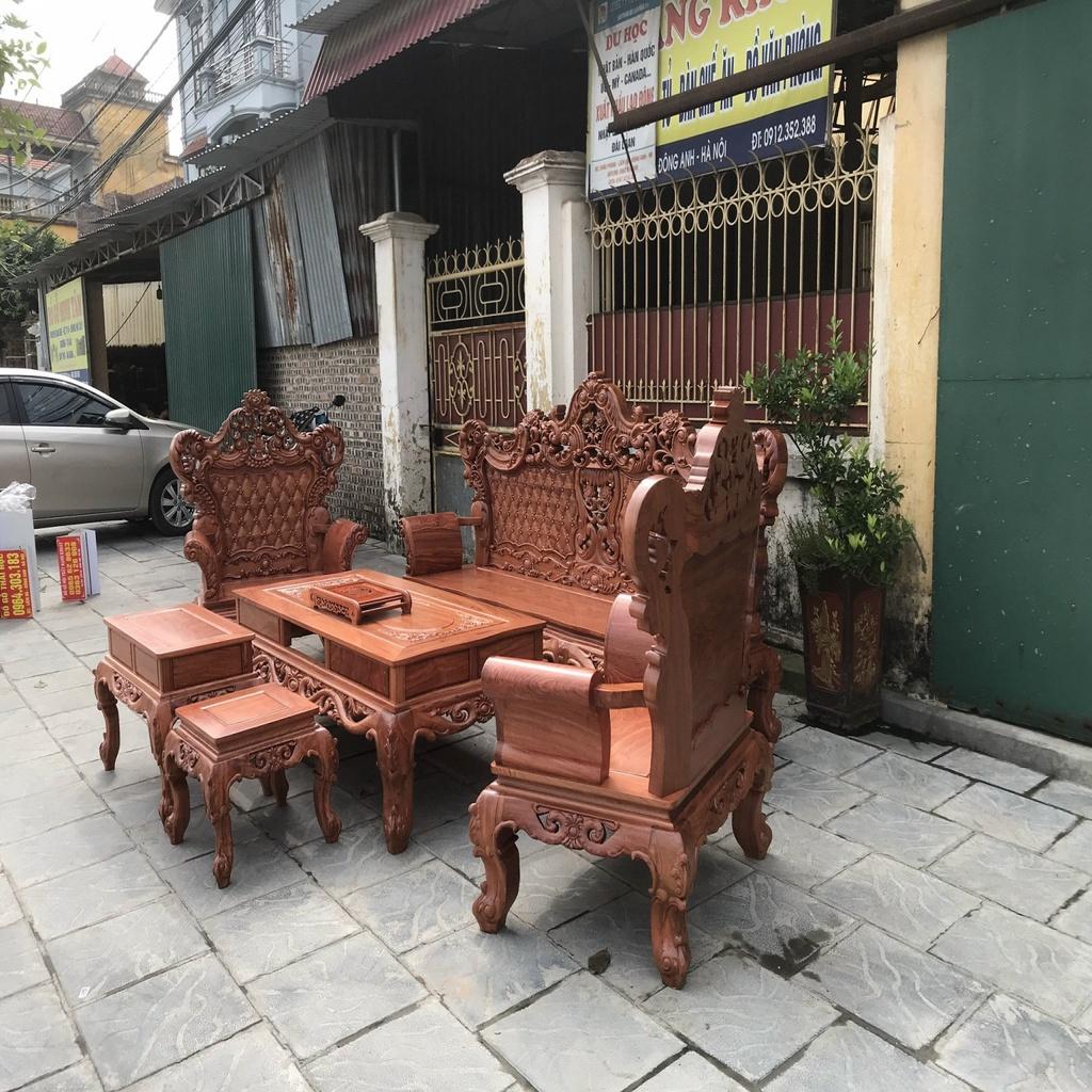 Bàn Ghế Hoàng Gia Gỗ Hương Đá