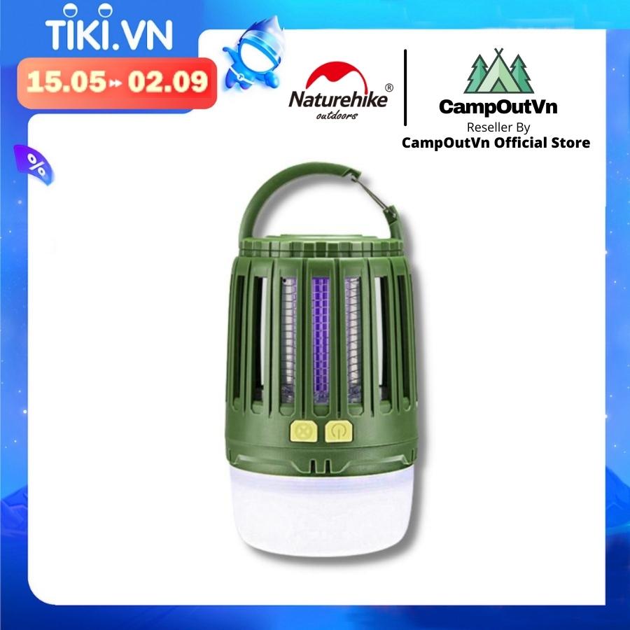 Đồ cắm trại đèn đuổi muỗi campoutvn naturehike NH20ZM003 du lịch dã ngoại có móc treo thắp sáng tiện dụng gọn nhẹ sạc USB 3 chế độ sáng A112