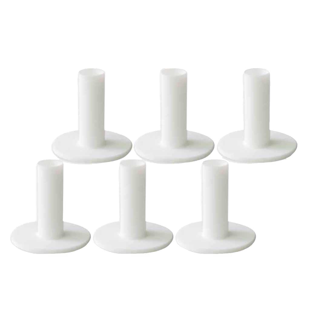 6Pcs Golf Rubber Tee Holder Set for Driving Range Golf Practice Mat - Durable & Long Lasting