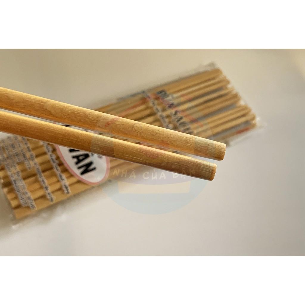 Hình ảnh Bộ 10 đôi đũa gỗ sao Lê Vân chất lượng cao, không tẩm hóa chất tẩy trắng, gỗ nguyên bản đảm bảo an toàn vệ sinh