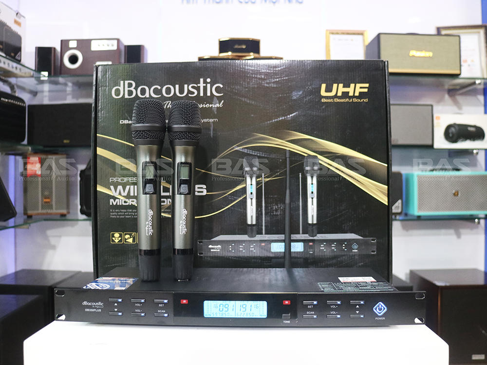 Micro hát karaoke không dây dbacoustic 350 plus v2, mic không dây db acoustic, bảo hành điện tử 12 tháng. Hàng chính hãng