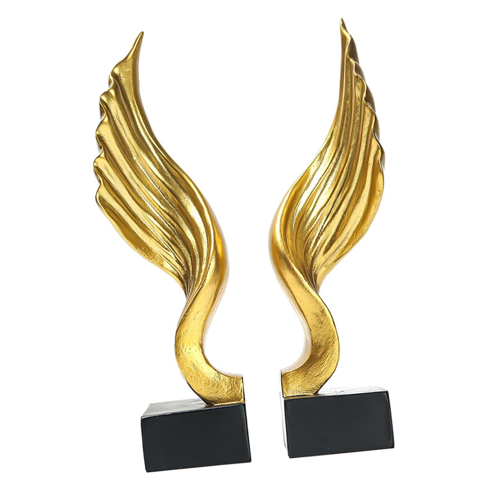 Angel Stand Book Ends Sculpture Set Book Stopper for Coffee Tables