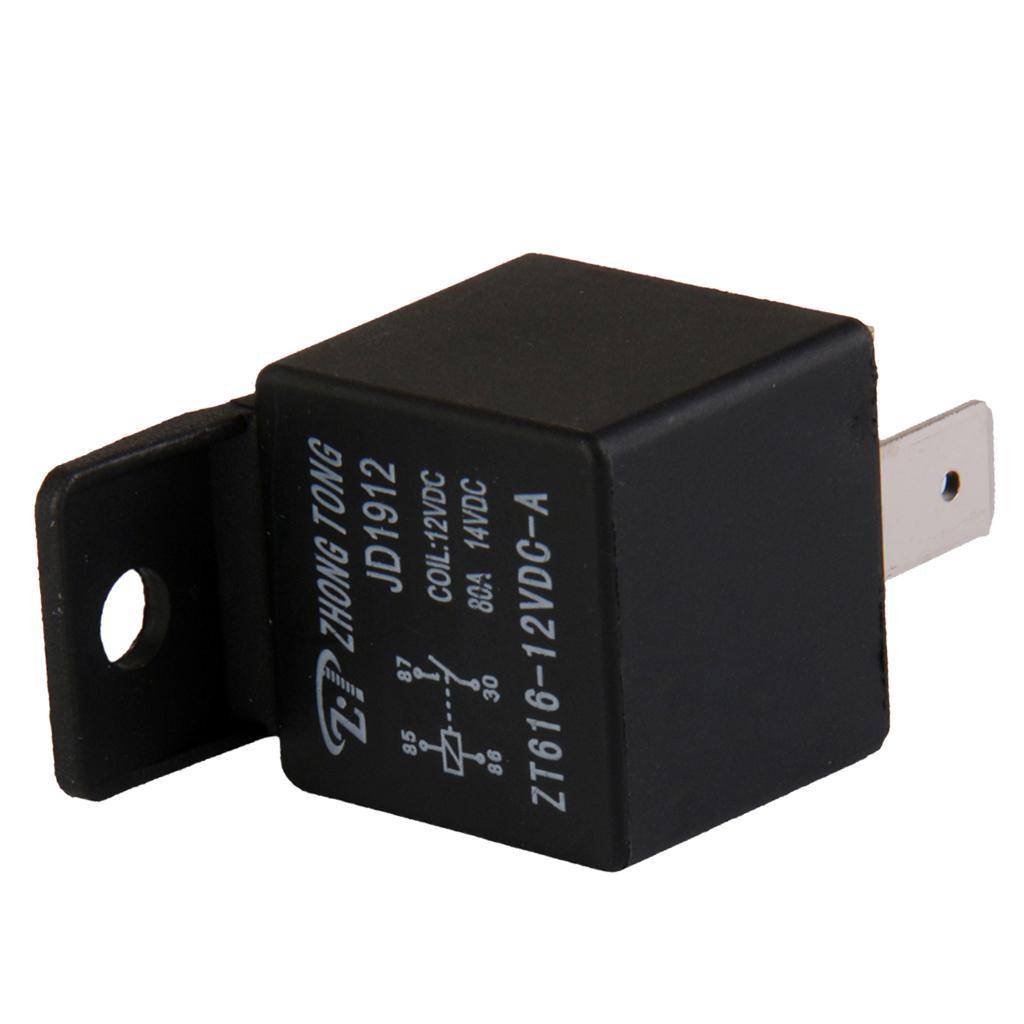 Car Truck Auto Automotive DC 12V 80A 80 AMP SPST Relay Relays 4 Pin