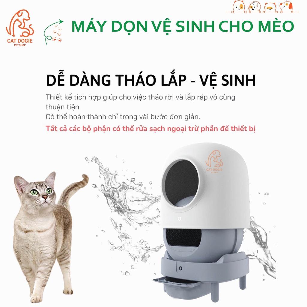 Máy Dọn Phân Cho Mèo, Máy Vệ Sinh Cho Mèo Tự Động PETREE Kết Nối WIFI Phiên Bản Quốc Tế Dùng Được Các Loại Cát Cho Mèo Bentonite, Tofu, Volcanic...