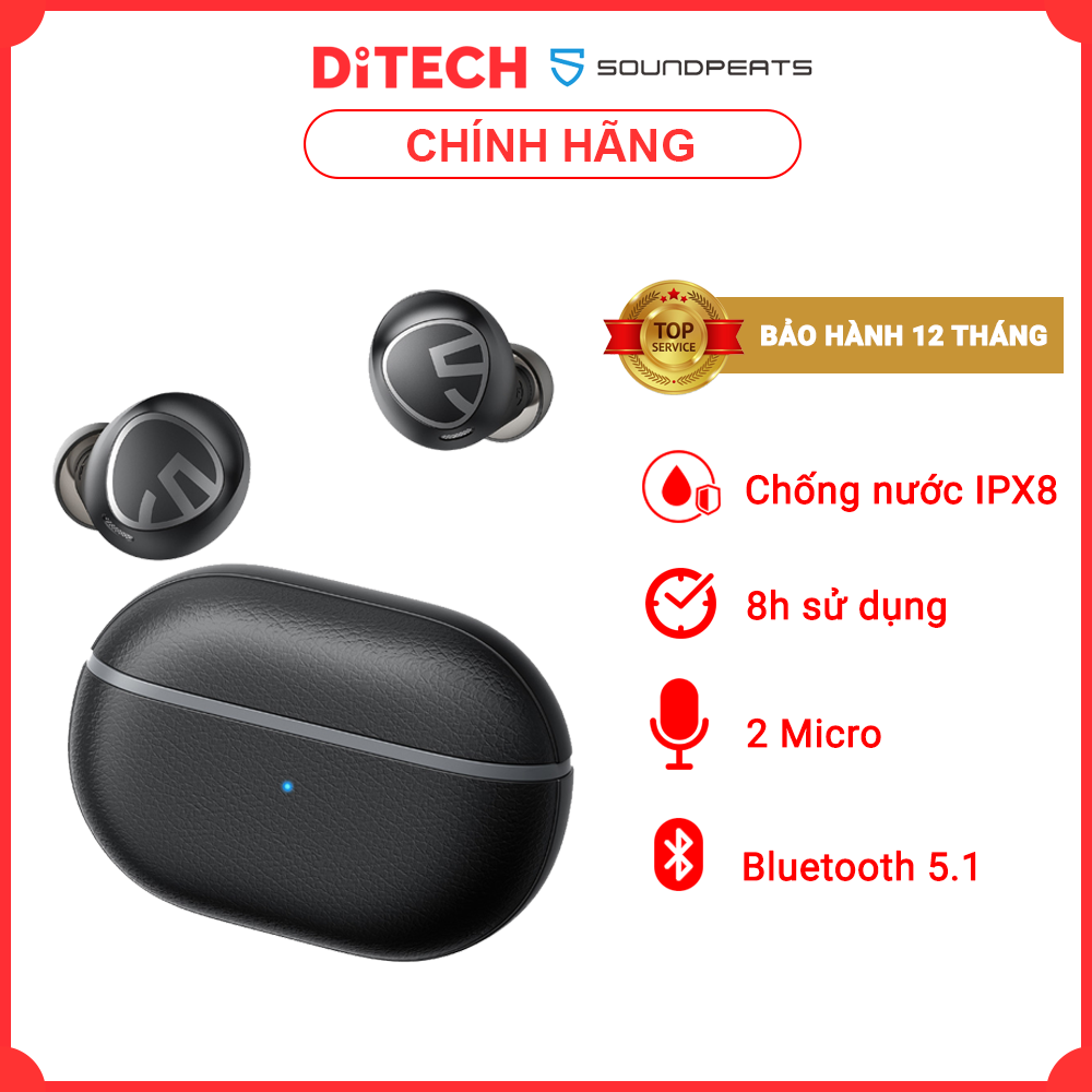 Tai nghe True Wireless SoundPEATS Free2 Classic - Hàng chính hãng