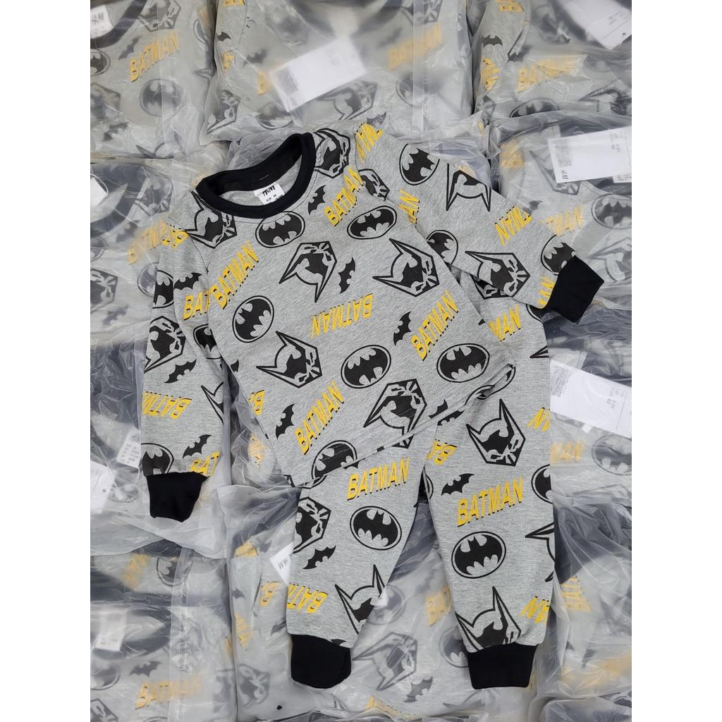 SET 2 BỘ BÉ TRAI DÀI TAY BATMAN VÀNG