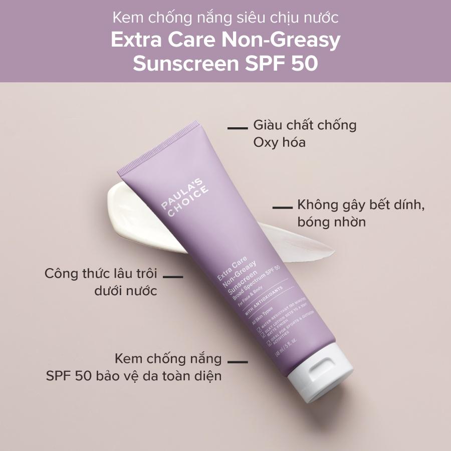 Kem Chống Nắng Siêu Chịu Nước Extra Care Non - Greasy Sunscreen Broad Spectrum SPF 50 148ml