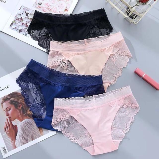 Combo 5 Quần Lót Su Đúc Pha Ren Hoa Sexy Cực Đẹp 8423