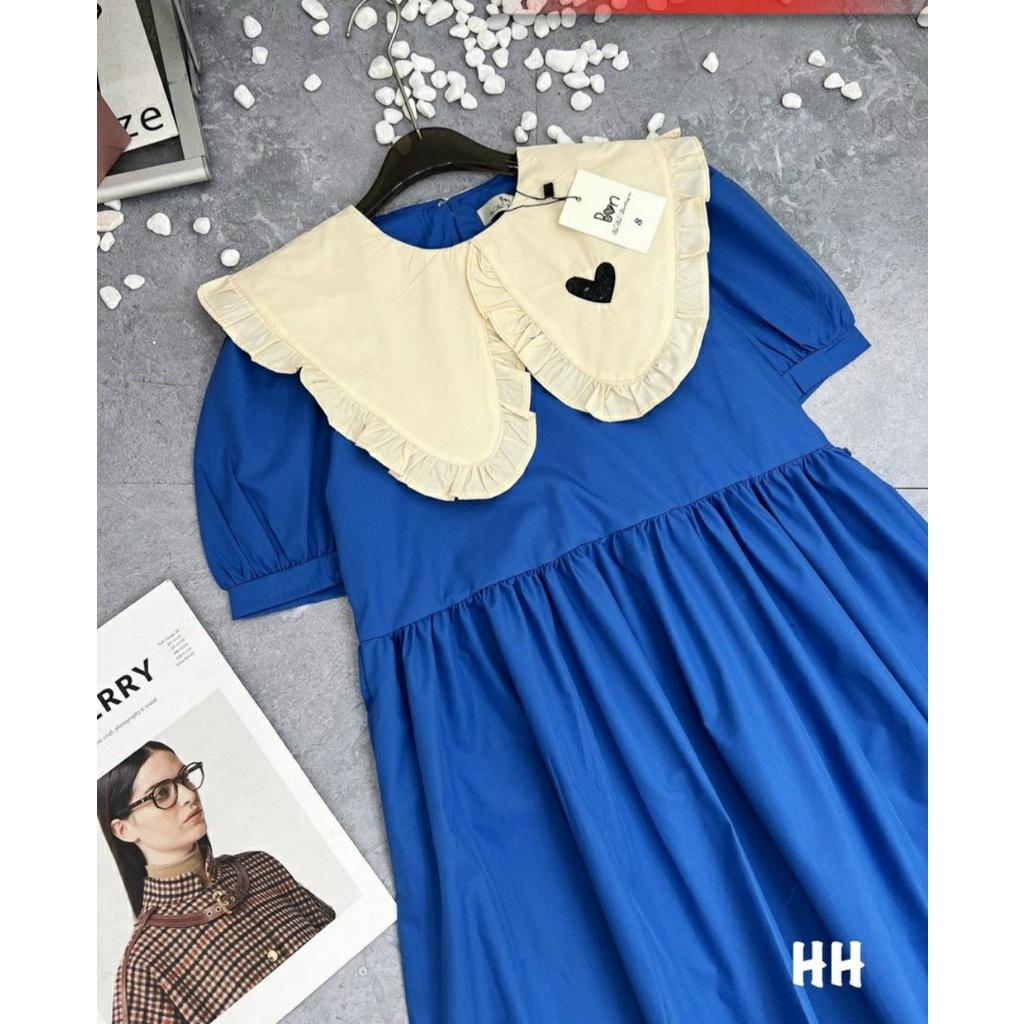 Đầm váy babydoll tay phồng cho bé gái diện đi chơi đi học đẹp size 12-40kg chất kate mềm mát