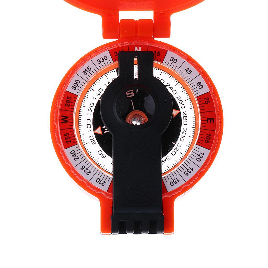 Outdoor Survival American Camping Hiking Magnetic Compass Tool Red