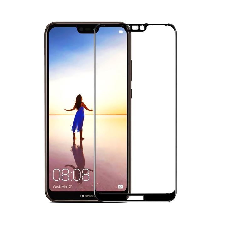 Kính Cường Lực Cho Huawei Nova 3e - Full Màn Hình - Màu Đen - Hàng Chính Hãng