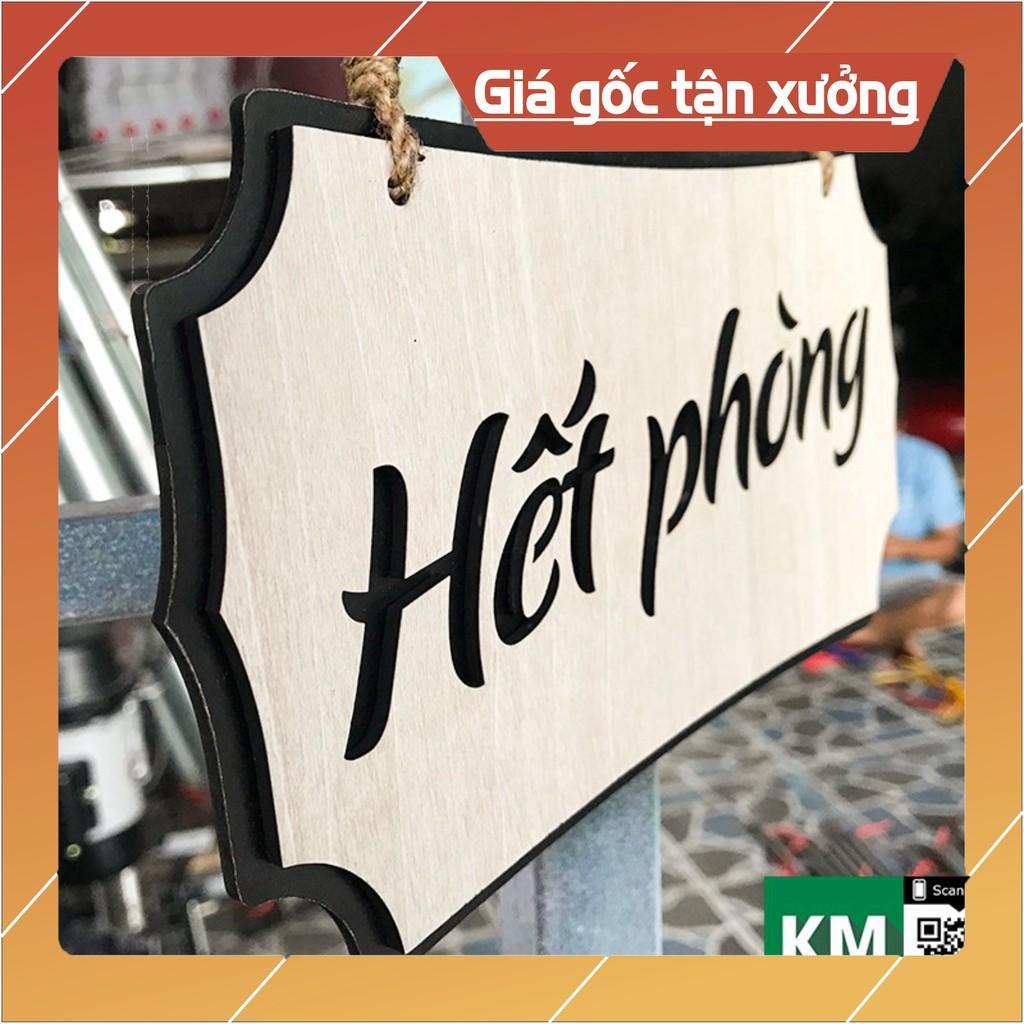 Bảng treo hết phòng bằng gỗ cho nhà nghỉ, khách sạn, quá karaoke