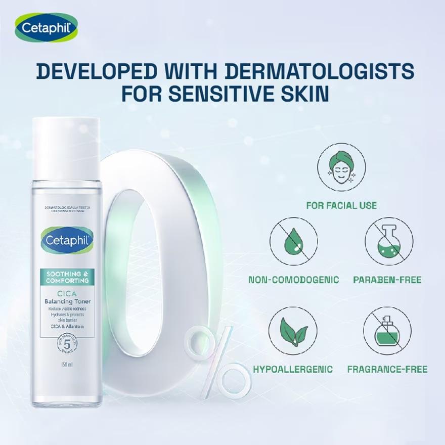 Nước Cân Bằng Cetaphil Soothing &amp; Comforting Cica Balancing Toner 150ml
