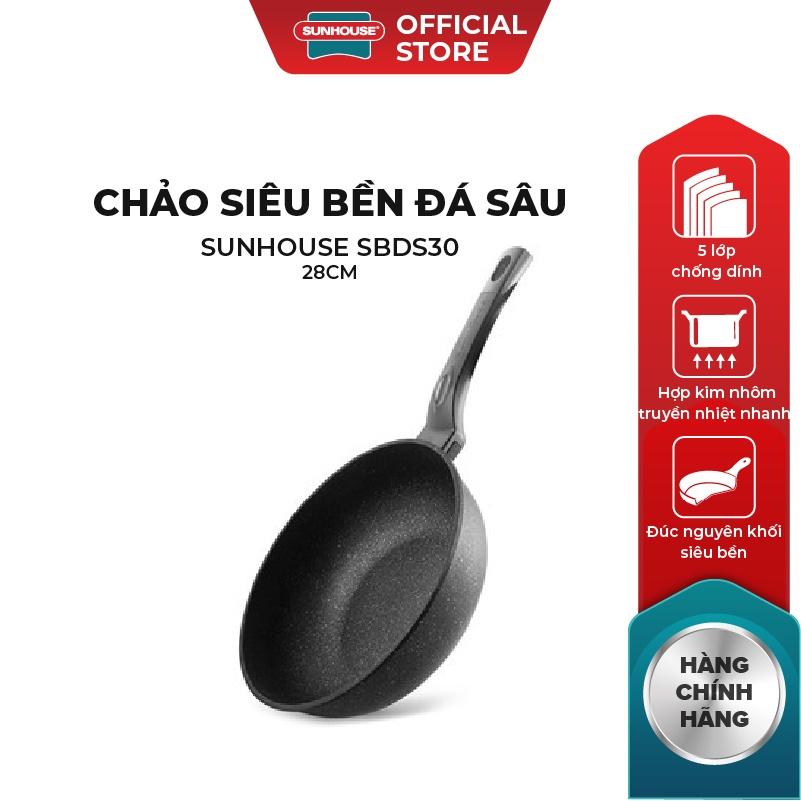Chảo siêu bền đá sâu SUNHOUSE SBDS28