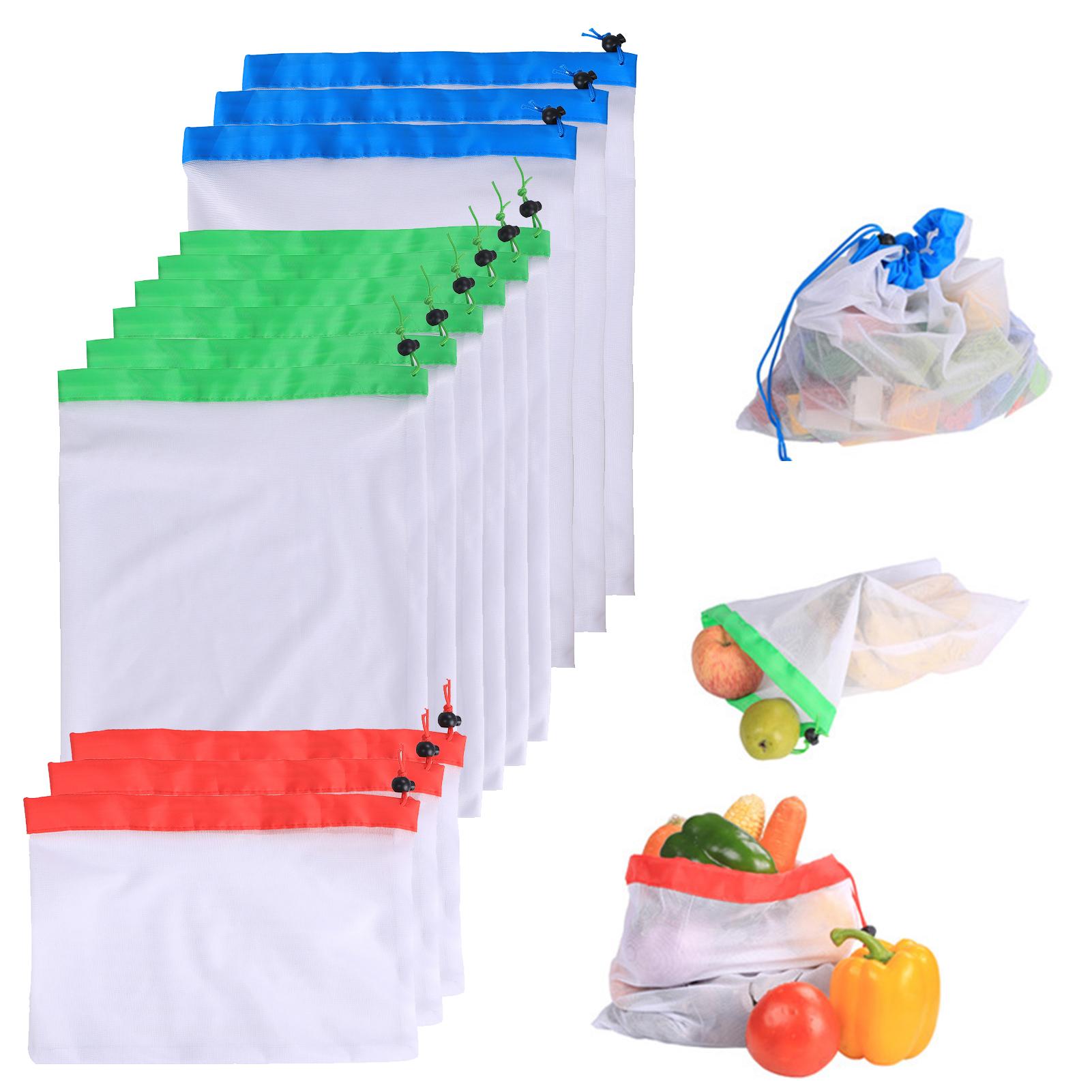 Túi lưới đựng hoa quả tái sử dụng 12 cái